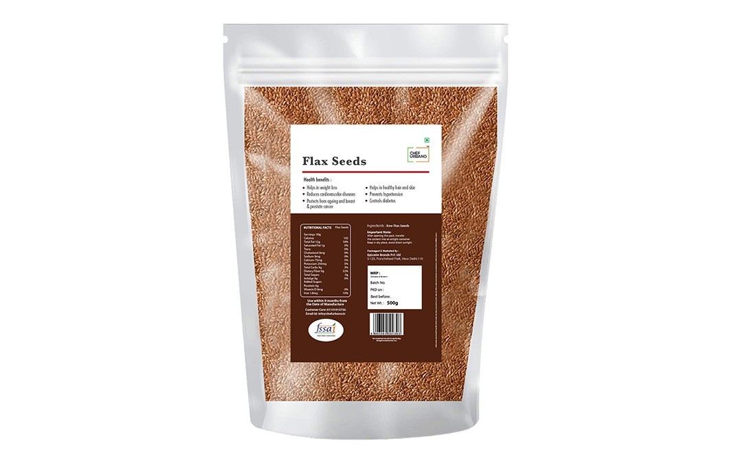 Chef Urbano Flax Seeds    Pack  500 grams